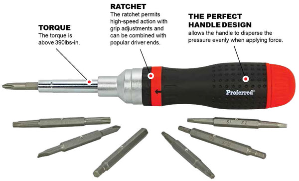 Black & Decker 40+ piece ratcheting screwdriver nut driver screw tip set  71-945 