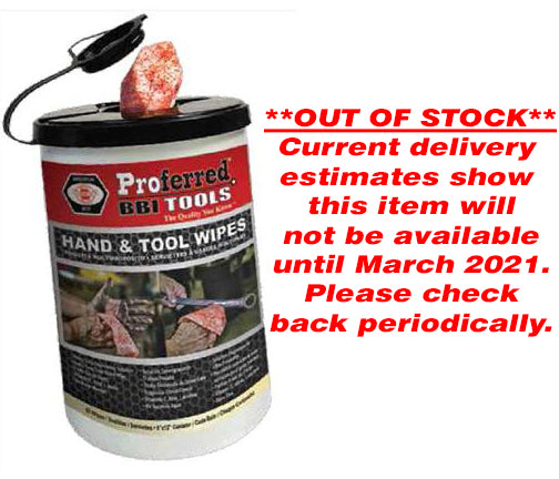 Proferred T99001 Hand and Tool Wipes Canister