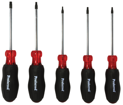 5 Piece Torx® Screwdriver Set