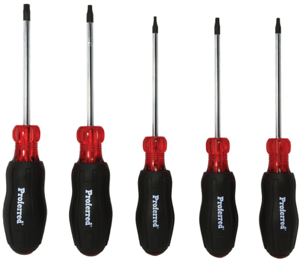 5 Piece Torx® Screwdriver Set