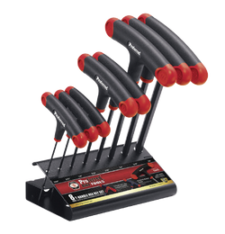 T-Handle Hex Key Set - 8 Piece (SAE & Metric)