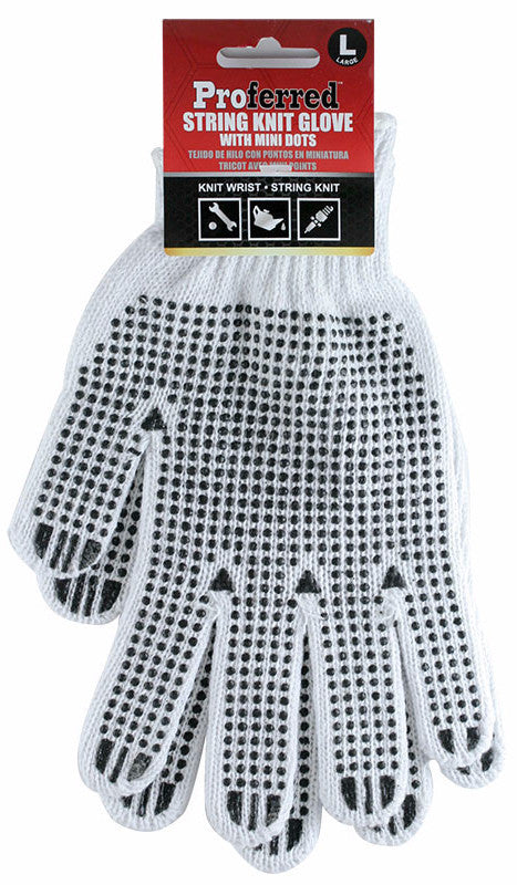 Knit Glove with PVC Mini Dots (3 pk)