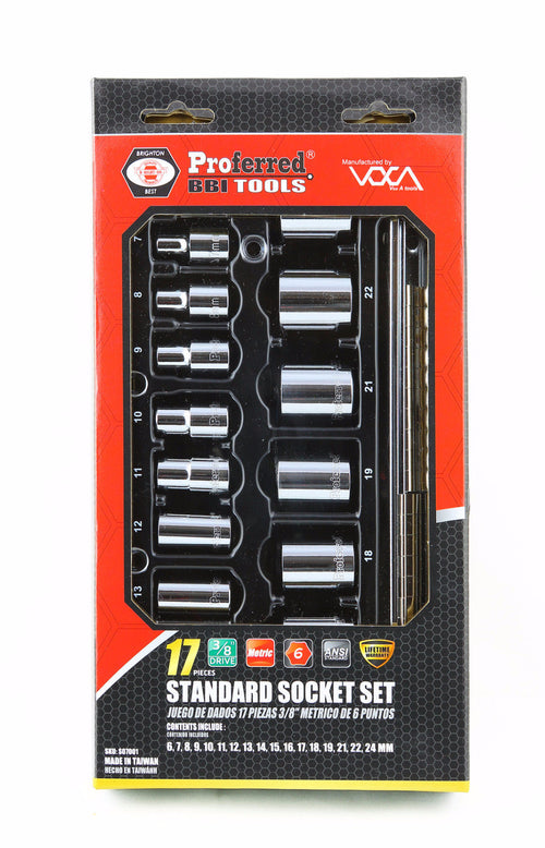 3/8" Drive Metric Socket Set