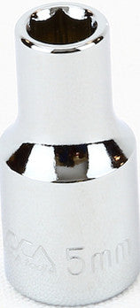 1/4" Drive Metric 6 Point Sockets