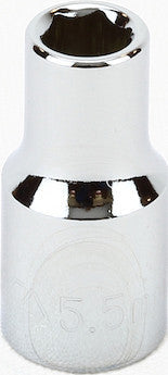 1/4" Drive Metric 6 Point Sockets