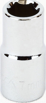 1/4" Drive Metric 6 Point Sockets