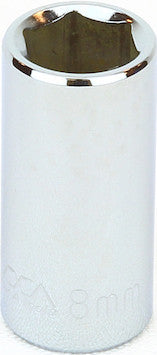 1/4" Drive Metric 6 Point Sockets