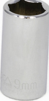1/4" Drive Metric 6 Point Sockets