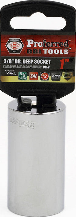 3/8" Drive SAE 12 Point Deep Sockets