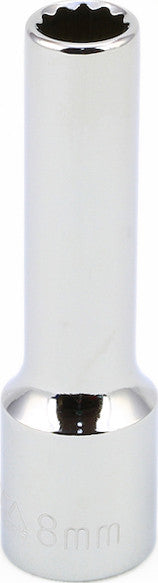 3/8" Drive Metric 12 Point Deep Sockets