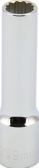 3/8" Drive Metric 12 Point Deep Sockets