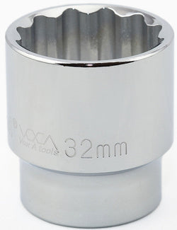 1/2" Drive Metric 12 Point Sockets