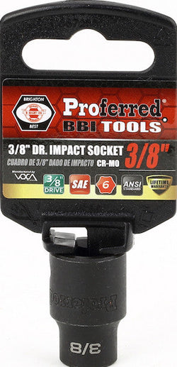 3/8" Drive SAE 6 Point Impact Socket