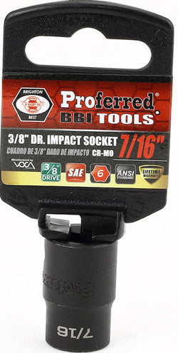 3/8" Drive SAE 6 Point Impact Socket