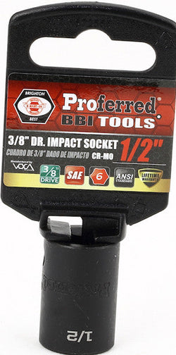 3/8" Drive SAE 6 Point Impact Socket