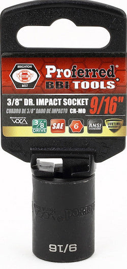 3/8" Drive SAE 6 Point Impact Socket