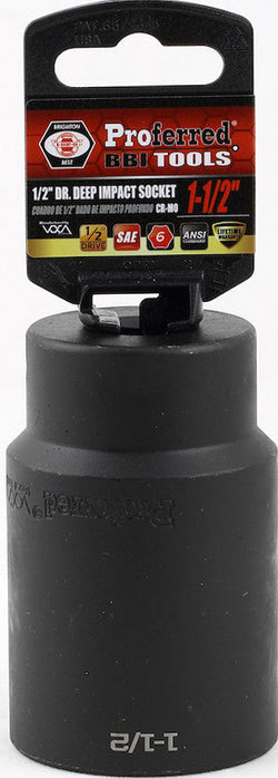 1/2" Drive SAE 6 Point Impact Socket