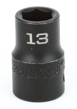 1/2" Drive Metric 6 Point Impact Sockets