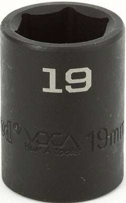 1/2" Drive Metric 6 Point Impact Sockets