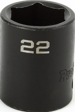 1/2" Drive Metric 6 Point Impact Sockets