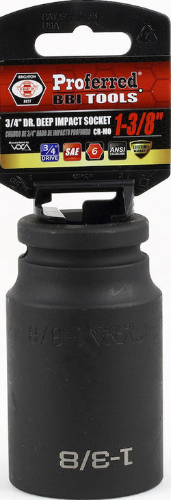 3/4" Drive SAE 6 Point Deep Impact Socket