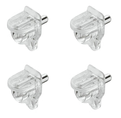 Bulk Plastic Cabinet Shelf Support With Metal Pin (12 Per Pack)