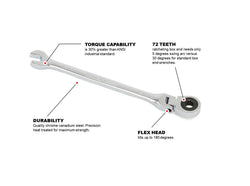 Flex Ratcheting Wrench - SAE