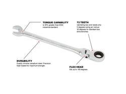 Flex Ratcheting Wrench - SAE