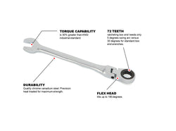 Flex Ratcheting Wrench - SAE