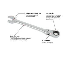 Flex Ratcheting Wrench - SAE