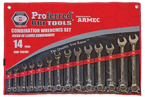 Combination Wrench Set - Metric 14 pc.