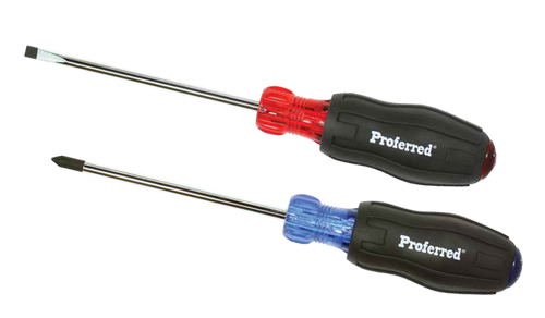 Acetate Cushion Grip Screwdriver - Phillips & Slotted