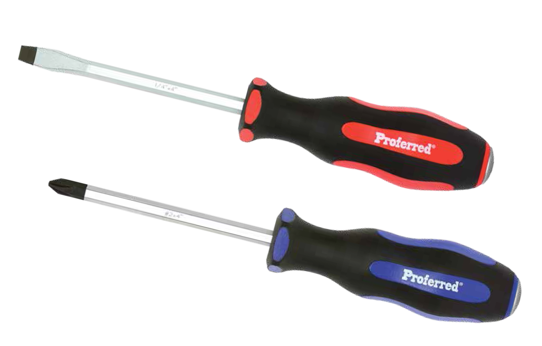 Go-Thru Screwdriver - Phillips & Slotted